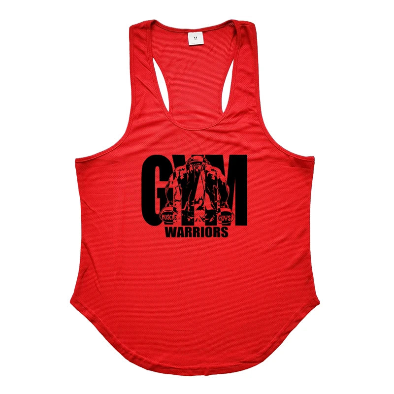 Gym Clothing Fitness Mens Stringer Tank Top Men Mesh Bodybuilding Vest Running Shirt Workout Sleeveless T Shirt Sports Tanktop