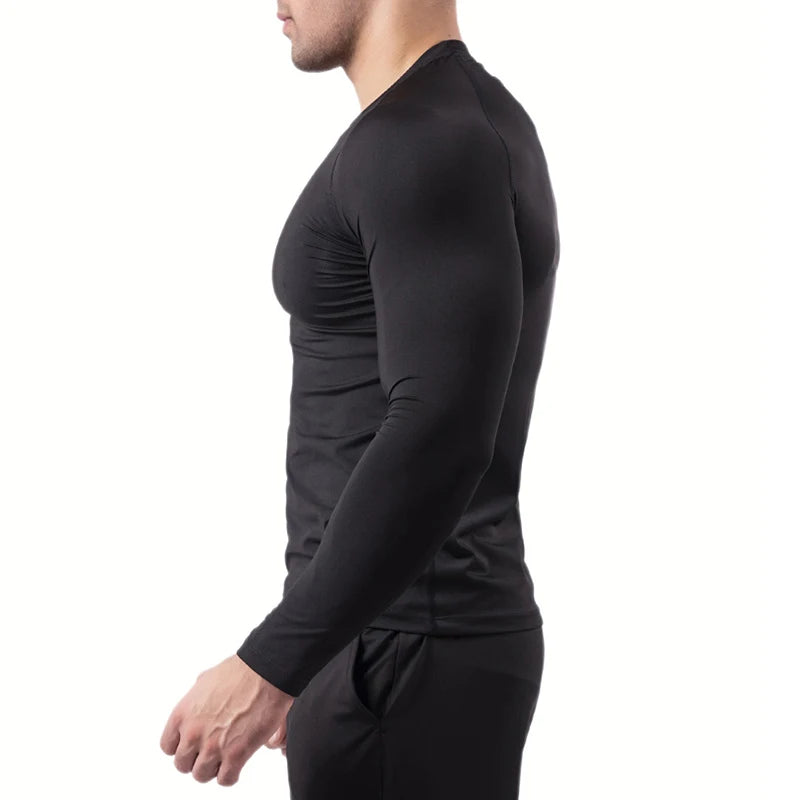 Print Compression Shirts for Men Gym Workout Athletic Quick Dry Tshirts Tops Training Running Baselayers Undershirts Rash Guard