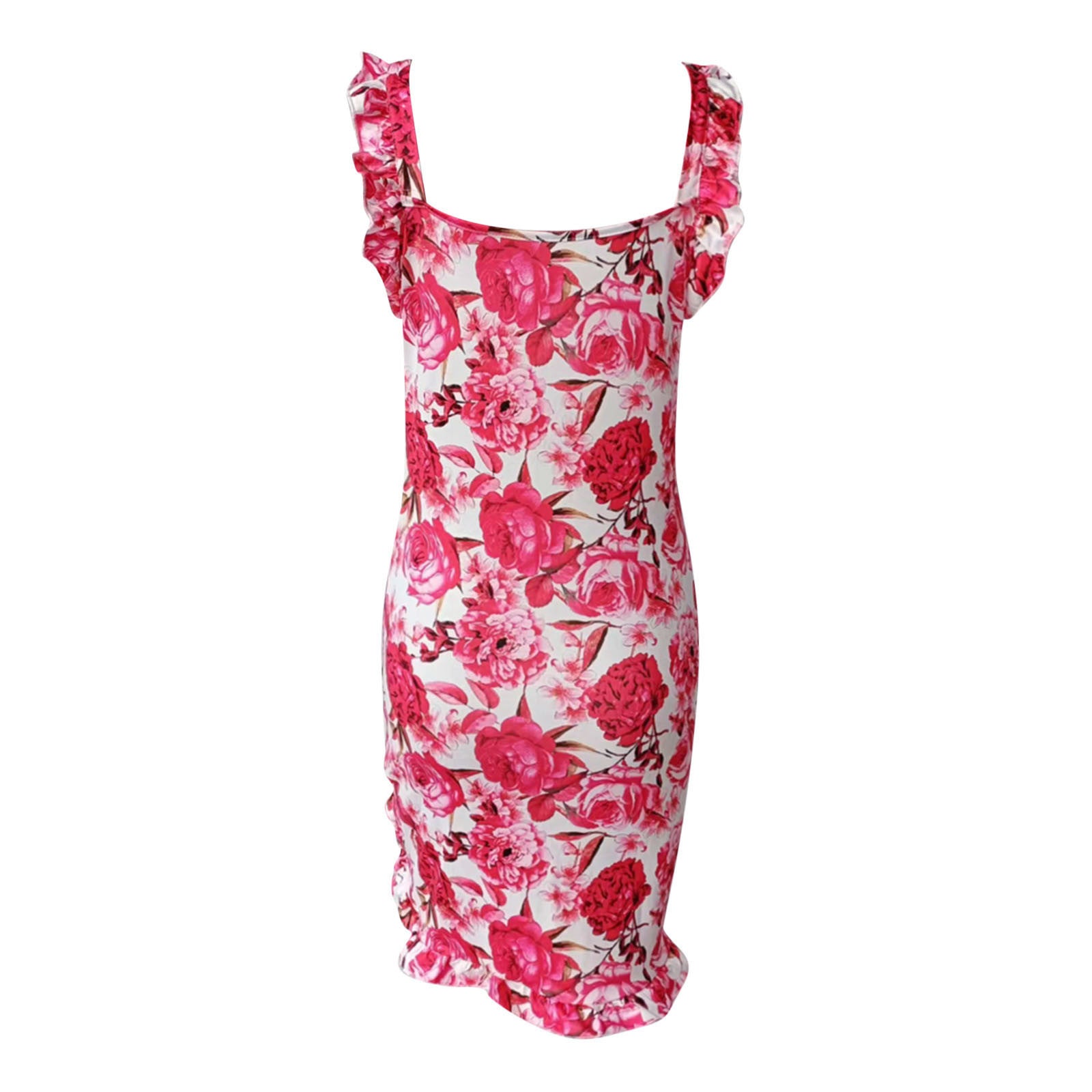 In Boho Floral Dresses For Women Evening Dress Sexy Printed Casual V Neck Party Evening Summer Beach Sundress Vestidos Mujer