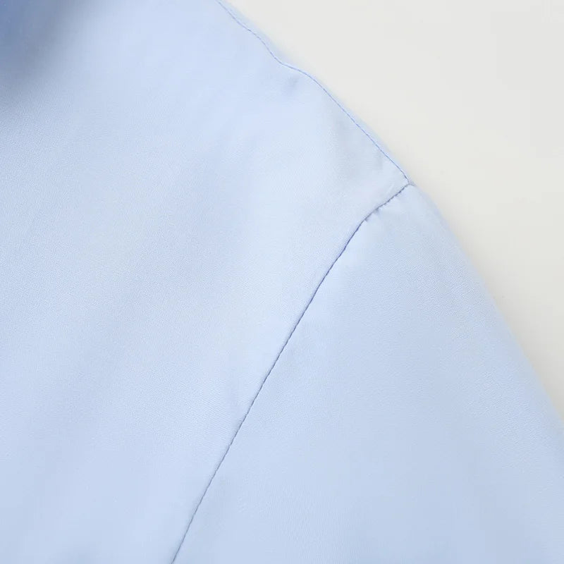 TRAF 2025 Shirts Blouses New Long Striped Shirt Women Long Sleeve Casual Shirts Large Tops Summer Plain Button Up Shirts 088