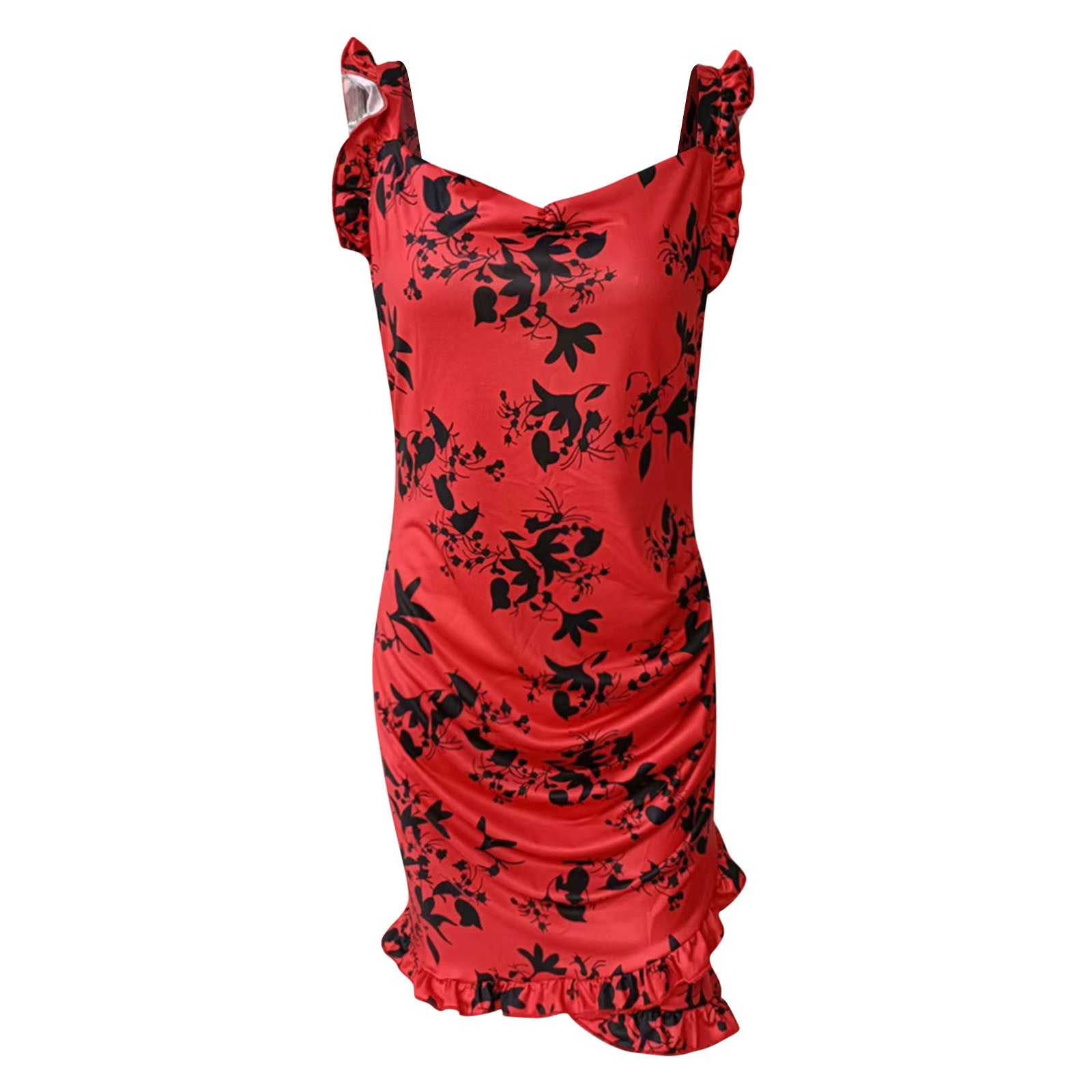 In Boho Floral Dresses For Women Evening Dress Sexy Printed Casual V Neck Party Evening Summer Beach Sundress Vestidos Mujer