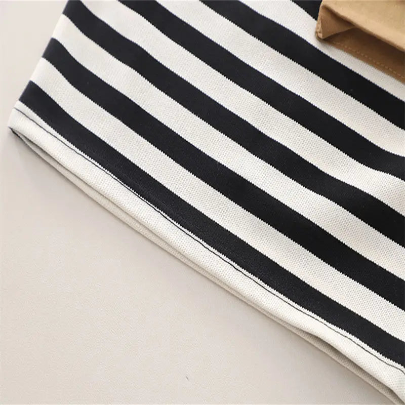 Kids Boy Girls Clothes Infant Cotton Strips T Shirt Shorts Sport 2pcs/Sets Garment Children Tracksuit 1 2 3 4 5  Years