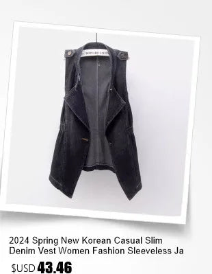 fashion Lace Beaded Denim Vest Women Cardigan 2025 New spring  Sleeveless Jacket Fashion Loose Vintage jeans Waistcoat tide R359