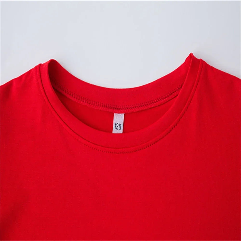 Children's Clothing Boys Girls T-shirt Set 3-12 Year Toddler Tops Shorts Printing Basketball Fashion Leisure Brand Summer Wear