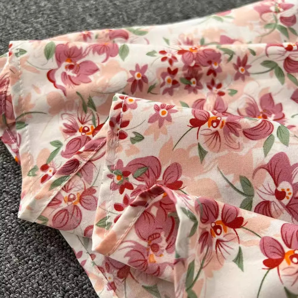 YuooMuoo Romantic Floral Print Long Summer Dress Women Fashion Off Shoulders Straps Vacation Beach Dress Korean Party Vestidos