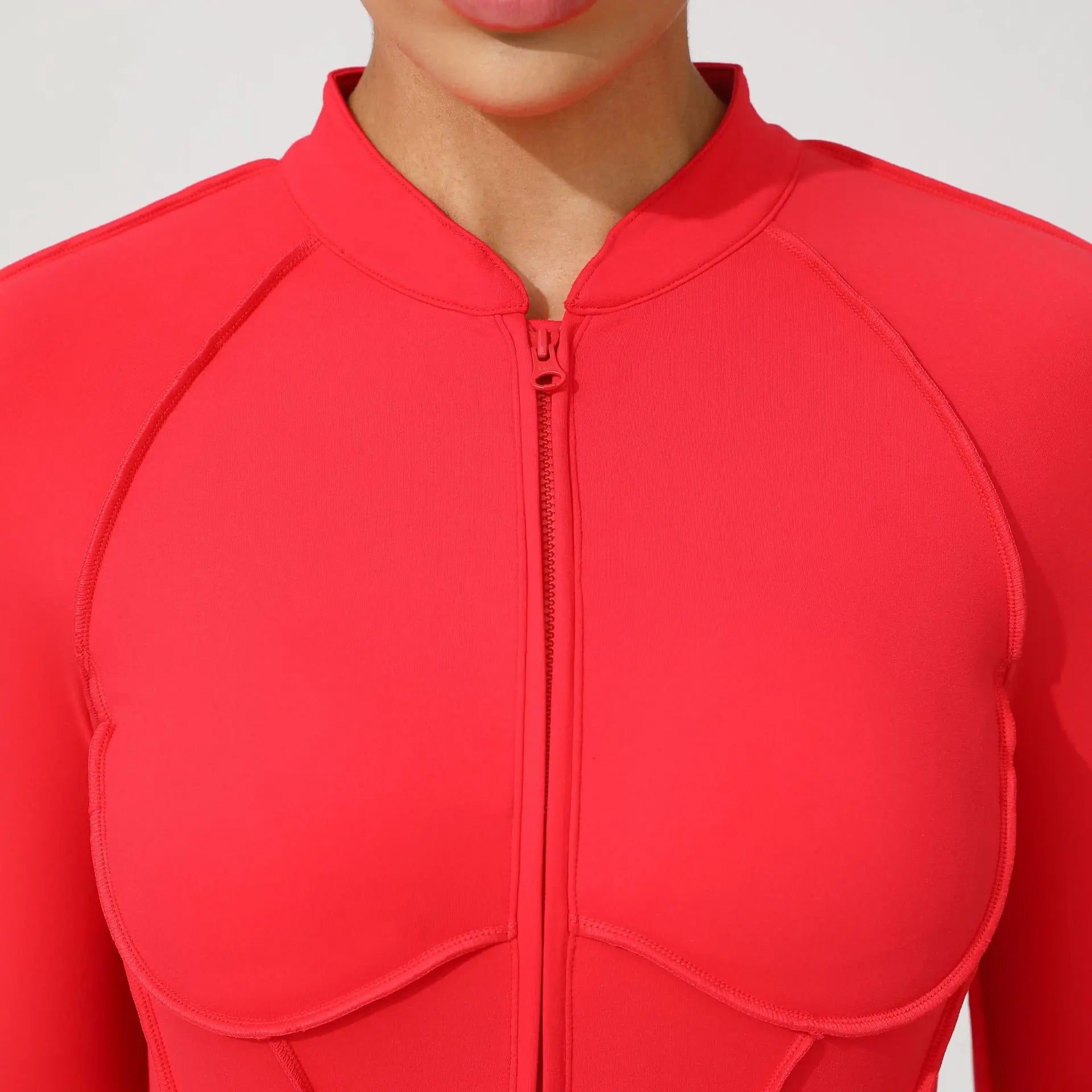 2025 Women's One-piece Yoga Jumpsuit leggings Zipper Nylon Long-sleeved Sexy Backless Slim Fit Sports Outfit with chest pad
