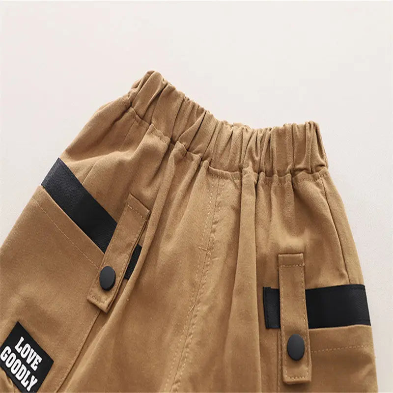Kids Boy Girls Clothes Infant Cotton Strips T Shirt Shorts Sport 2pcs/Sets Garment Children Tracksuit 1 2 3 4 5  Years